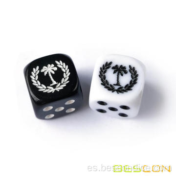 Logotipo Grabado Dice Game Dice 16 mm